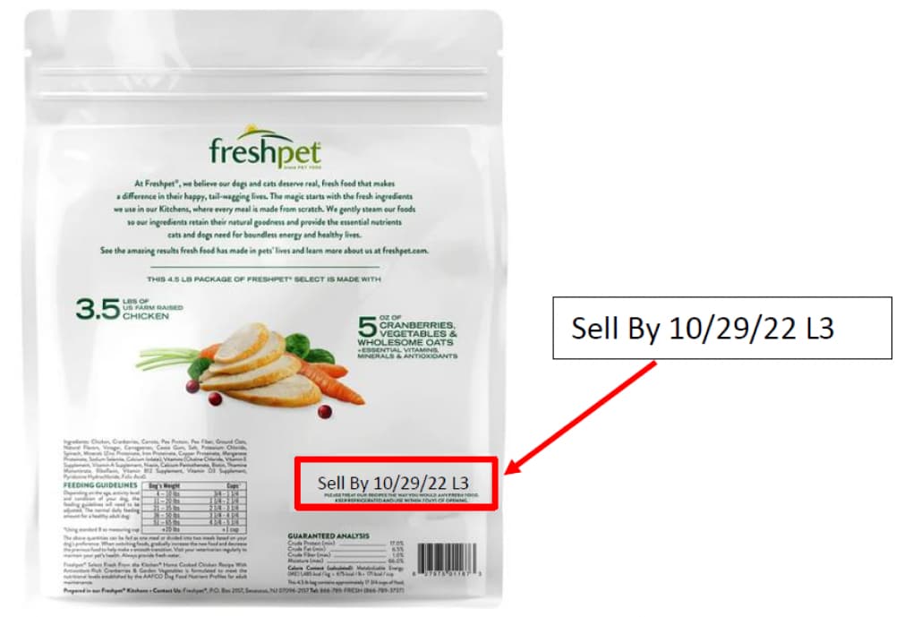 best by date for Freshpet